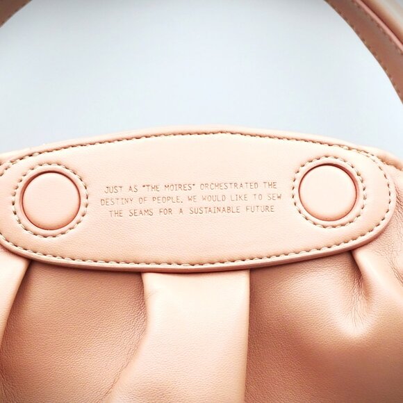 THEMOIRE Vegan Leather Dusty Rose Color Shoulder Handbag - Picture 2 of 11